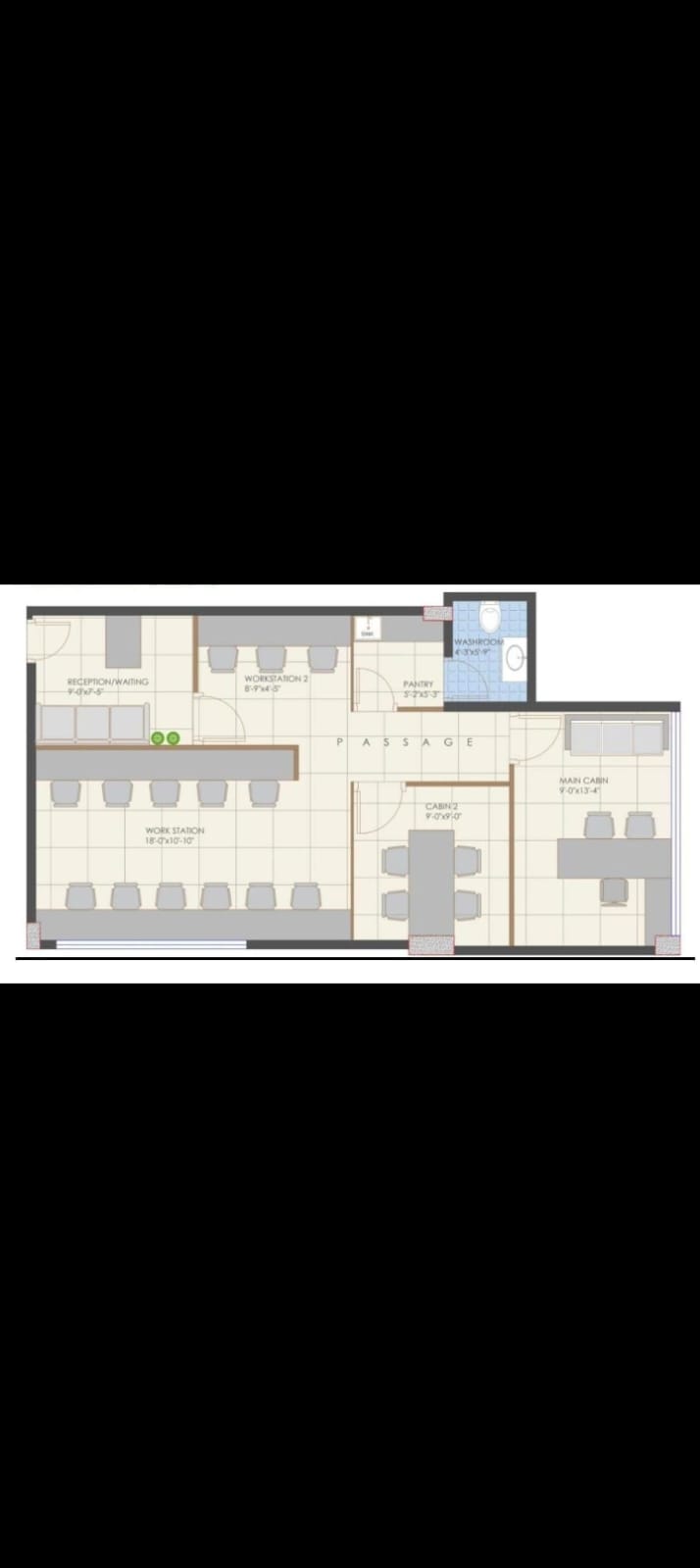 OFFICE 1310 Sq.FT Commercial Office for Rent in Bodakdev Ahmedabad