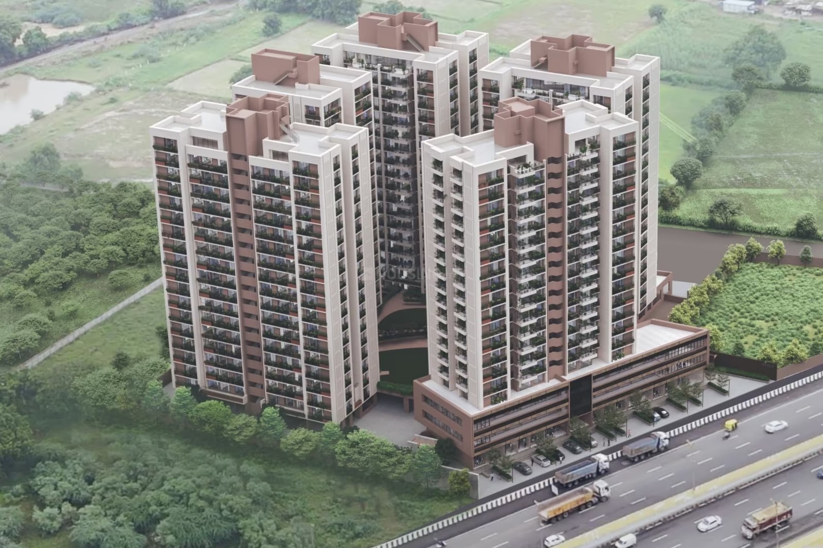 3 BHK 2500 Sq.FT Residential Flat for Sell in Vaishnodevi Circle Ahmedabad